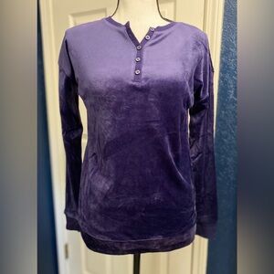 Nautica Plush Henley Top in Deep Navy